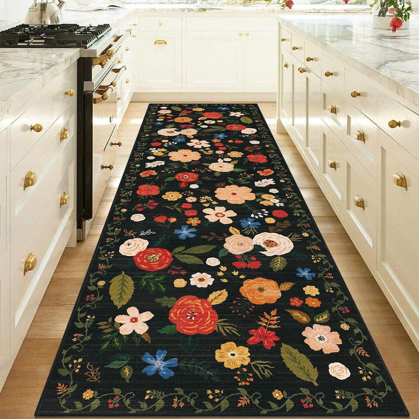 U'Artlines 2ft 6in x 8ft Boho Runner Rug for Colorful Spaces