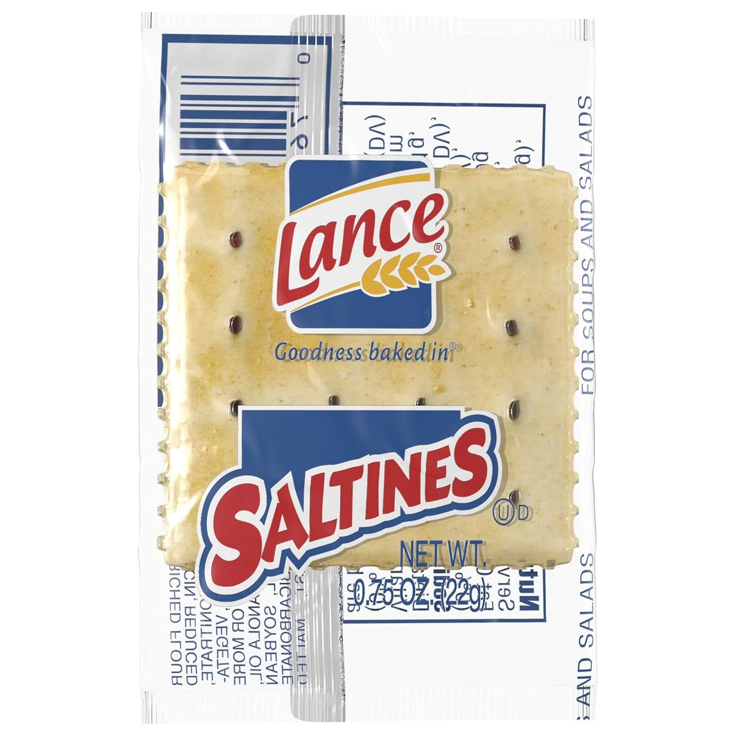Lance Saltines Crackers in Single Serve Packs for Freshness