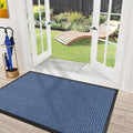 Blue 61.5 in x 36 in Mibao Front Door Mat - Heavy Duty Waterproof