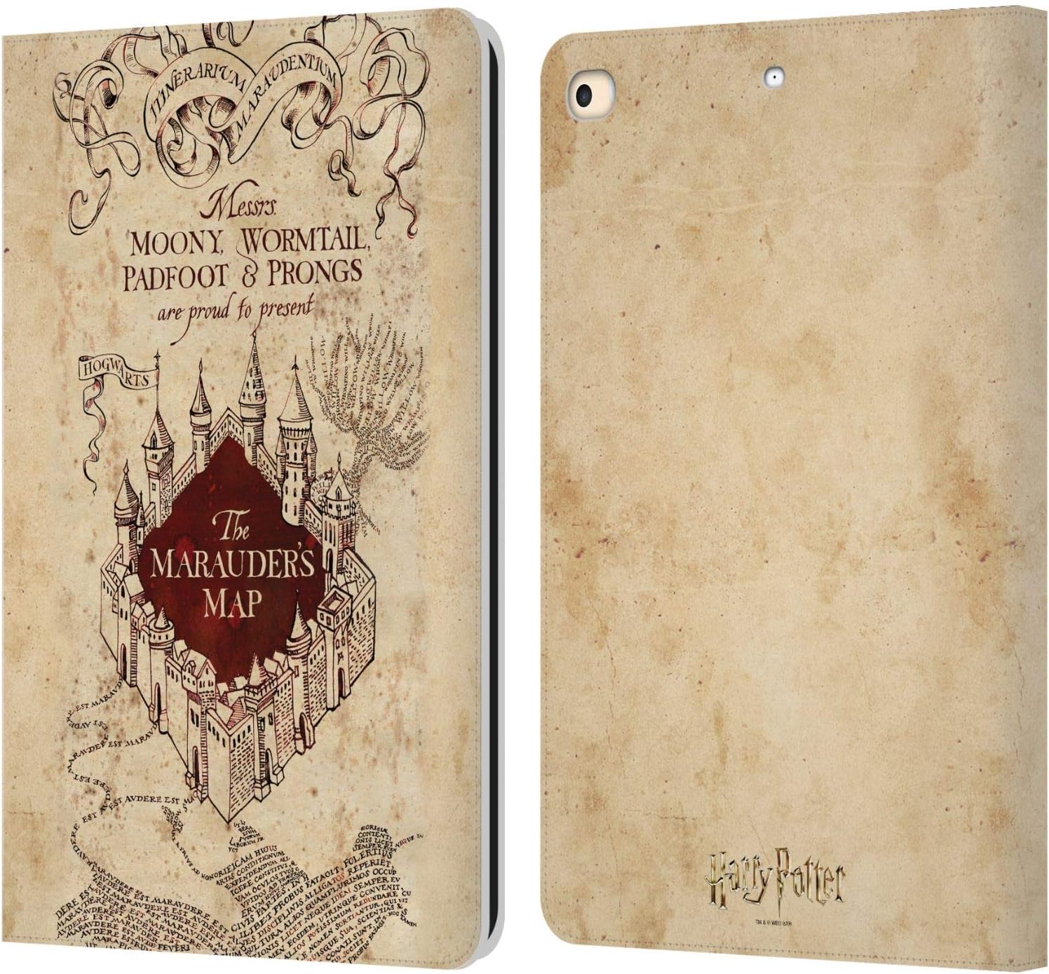 Harry Potter The Marauder's Map Leather Wallet Case for iPad