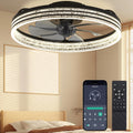 Ceiling Fans with Lights and Remote Fandelier - Low Profile 20in Fan