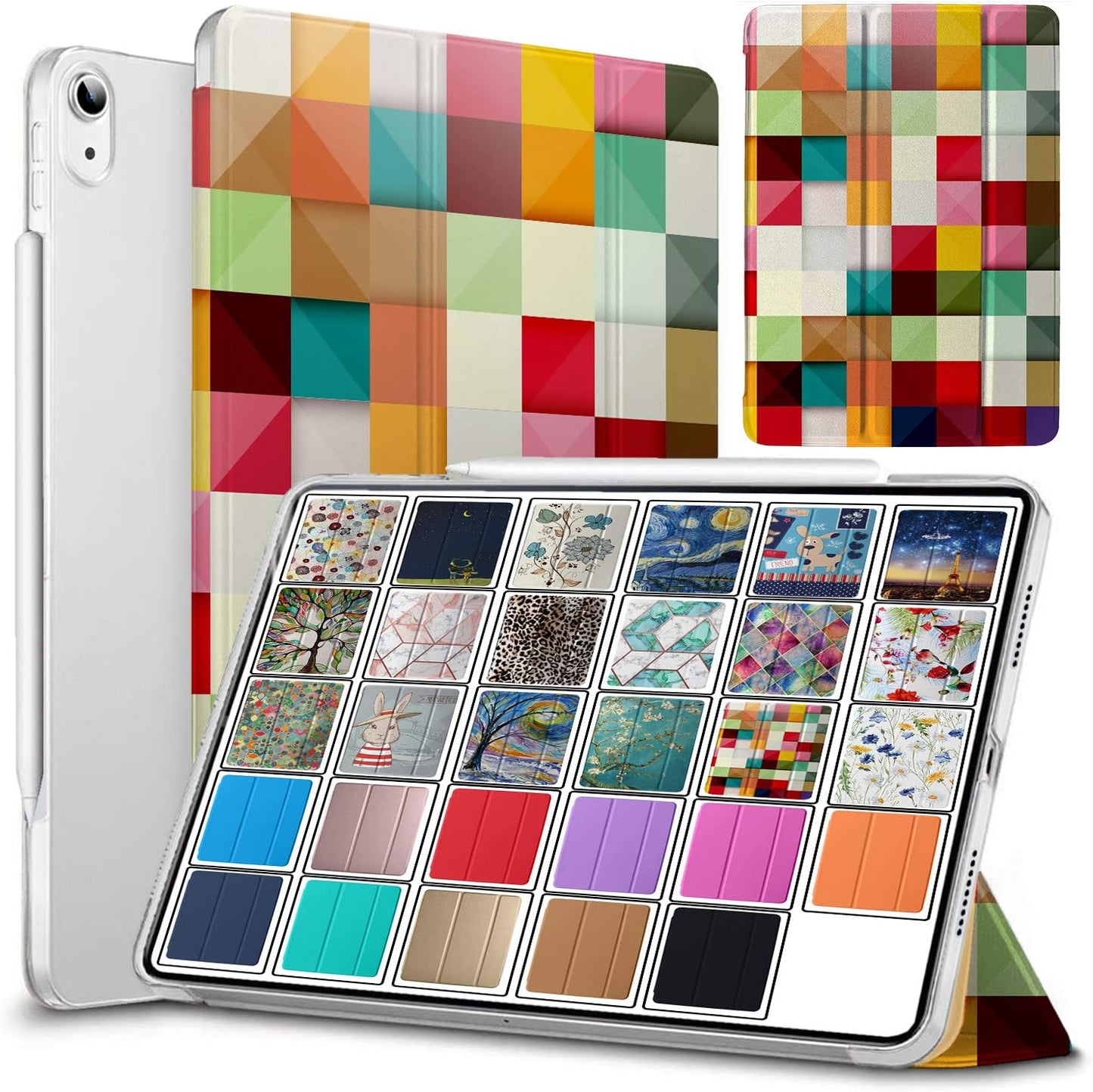 DuraSafe Cases for iPad Air 4th 5th 6th - Color Grid Design