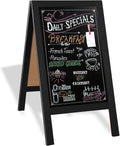 Wooden A-Frame Chalkboard Sign 40 x 20 in - Magnetic Double-Sided
