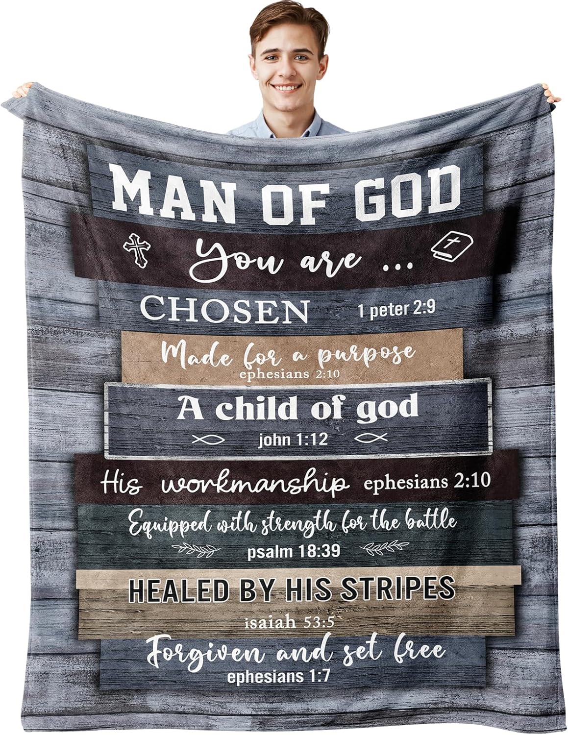 Christian Gifts for Men: Inspirational Blanket for Every Occasion