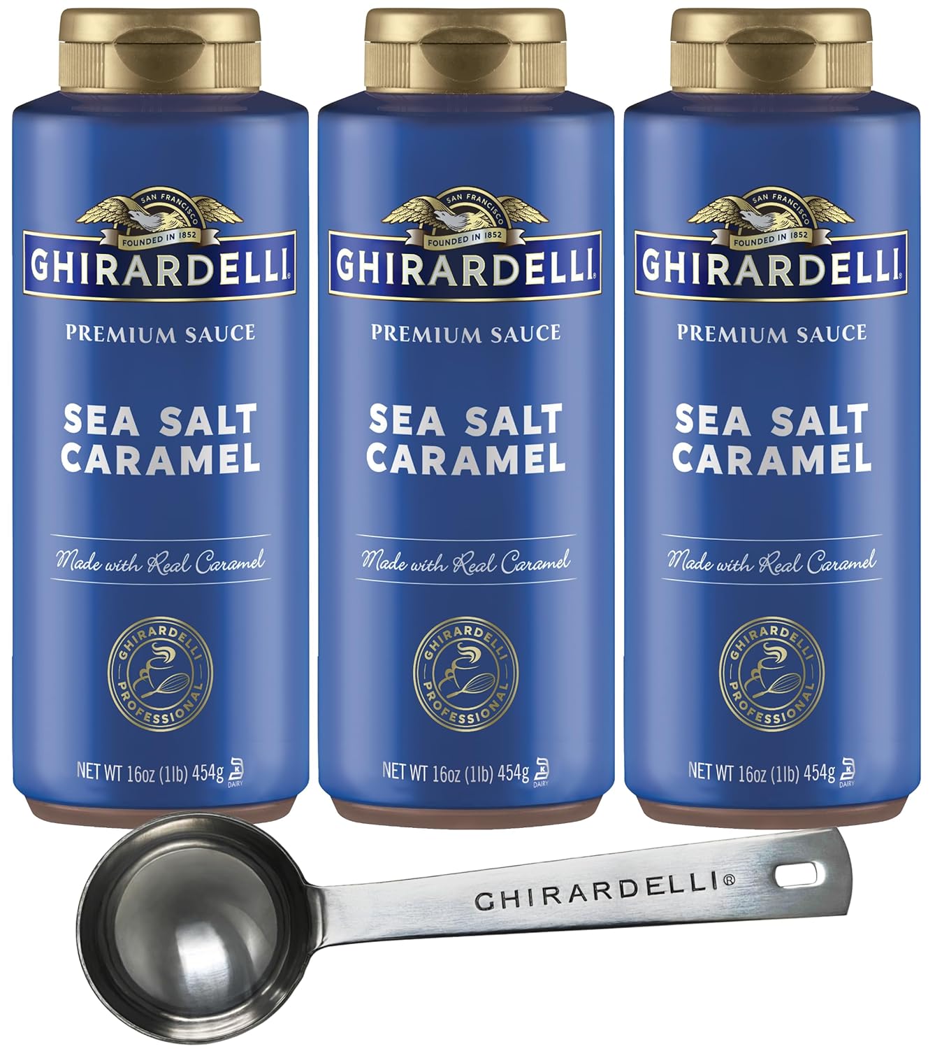 Ghirardelli Sea Salt Caramel Sauce - Perfect for Desserts