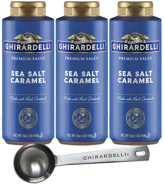 Ghirardelli Sea Salt Caramel Sauce - Perfect for Desserts