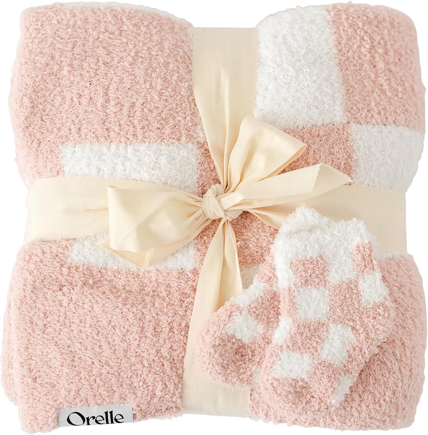 Orelle Pink Checkered Baby Blanket & Matching Socks Set Review
