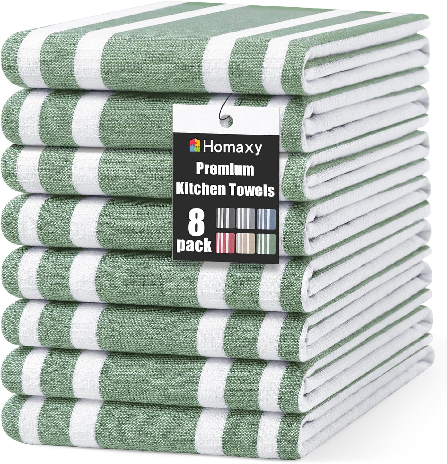 Homaxy Premium Kitchen Towels - Large Cotton 380 GSM Set