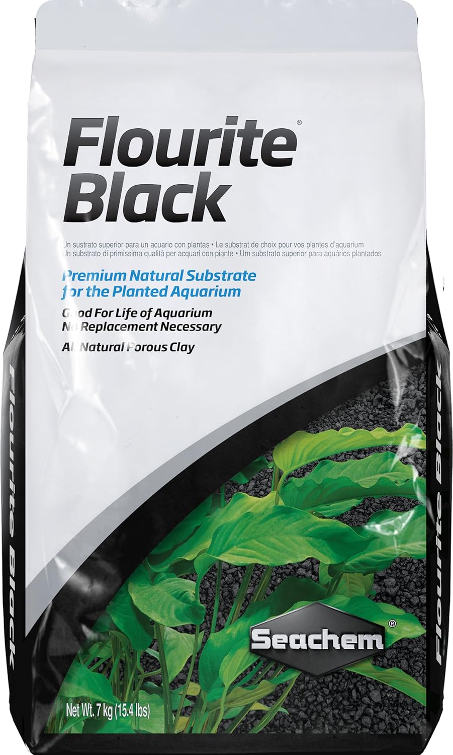 Seachem Flourite Black Clay Gravel for Natural Planted Aquariums