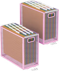 Oterri Hanging File Organizer Metal Desktop Crate - Compact