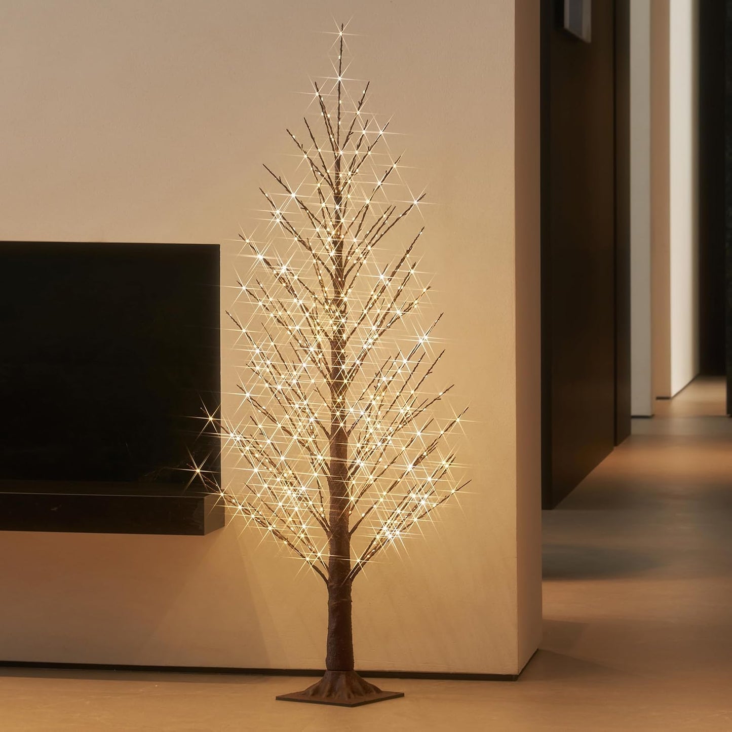 LITBLOOM Lighted Alpine Tree 4FT with 450 LED Fairy Lights