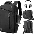 Convertible Laptop Shoulder Bag for Men Women - 13 to 17.3in