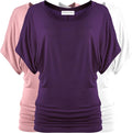 Dolman Sleeve Tunic Dressy Tops for Women 3 Pack - Versatile Workwear