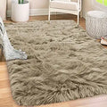 Gorilla Grip Fluffy Faux Fur Rug 5x7 - Ultra Soft 2in Pile Luxury