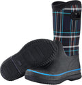 HISEA Women Mud Boots Neoprene Rubber Mid Calf Rain Boots