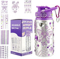 Decorate Your Own Water Bottle for Girls - Sparkly DIY Gift