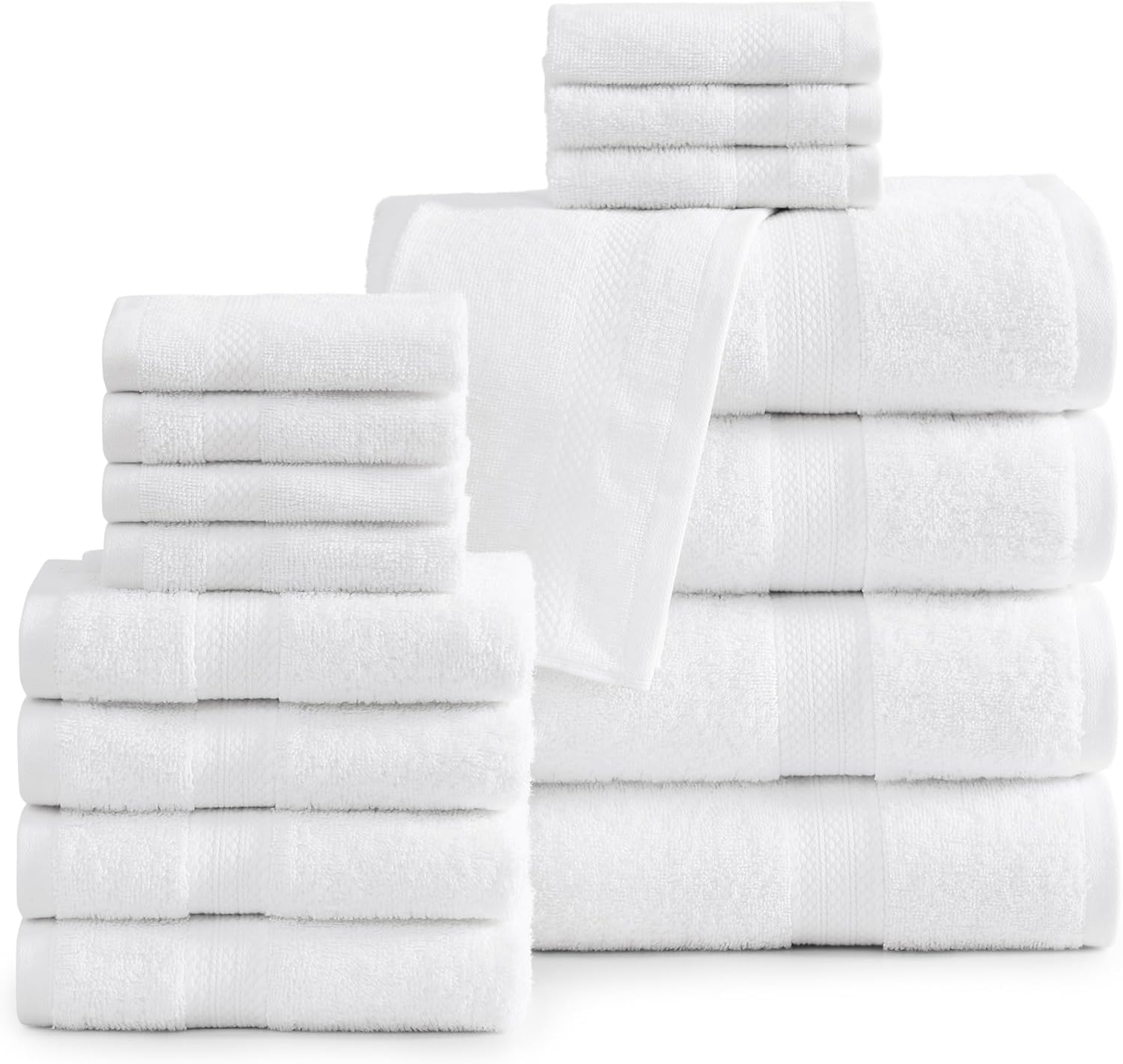 Luxury Bathroom Towel Set - 100% Cotton, Soft & Absorbent