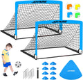 Kids Soccer Goals for Backyard Set 4x3 ft Portable Pop Up - Practice