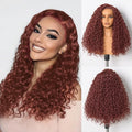 Burgundy Water Wave Lace Front Wig 20 in - Ready-to-Wear Glam