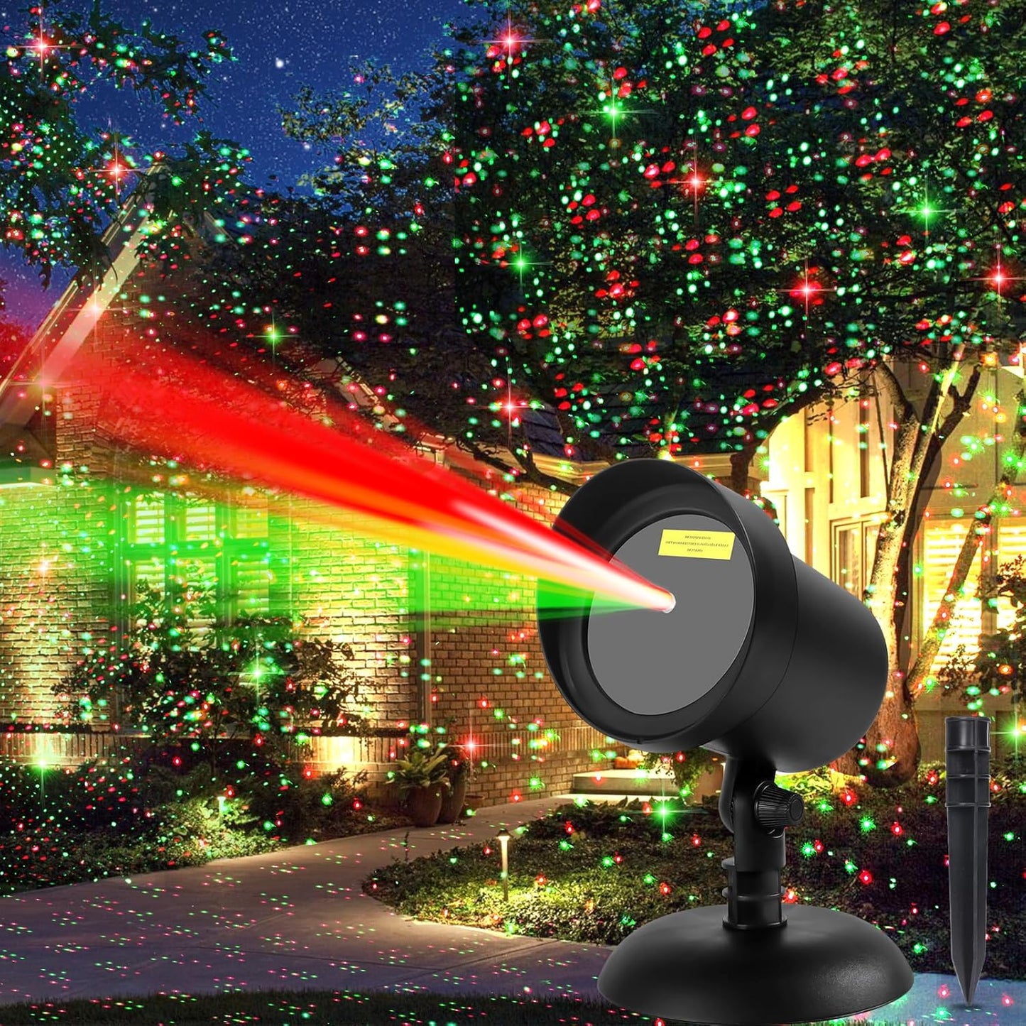 Motion Christmas Laser Lights Show - Festive Outdoor Decor