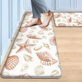 Kitchen Mats for Floor Cushioned Anti Fatigue Sets of 2 - Coastal
