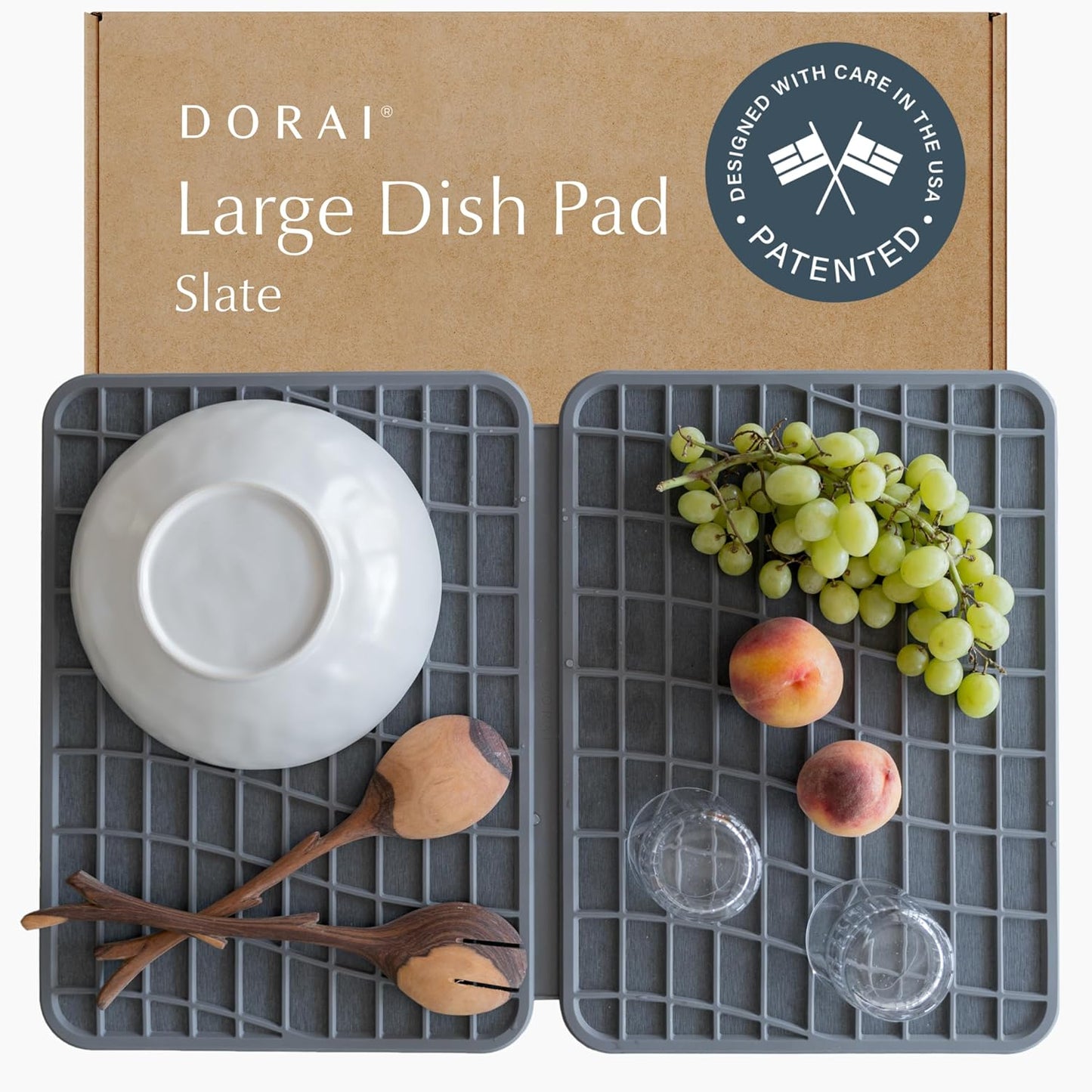 Dorai Home Dish Pad - Modern Diatomaceous Earth Drying Mat