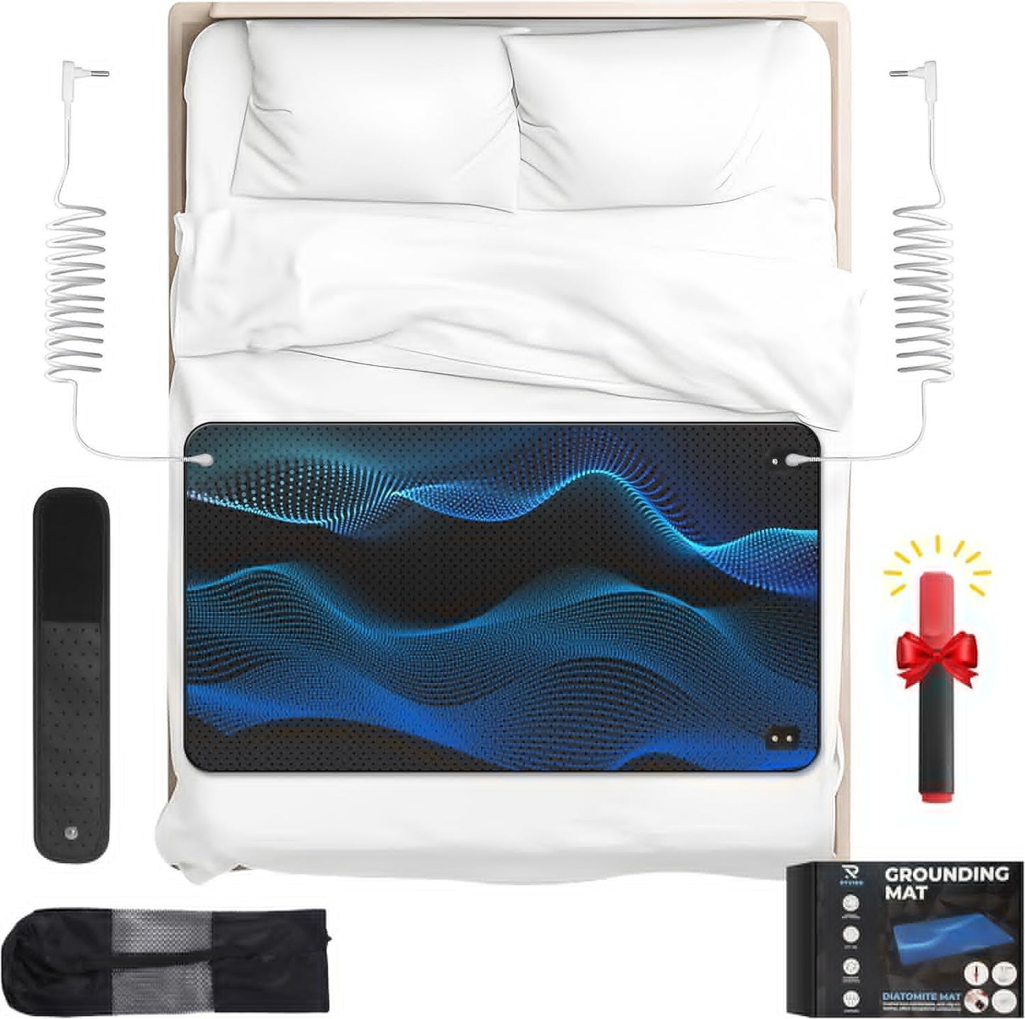 27x78 Grounding Mat for Bed King Size - Improve Sleep & Circulation