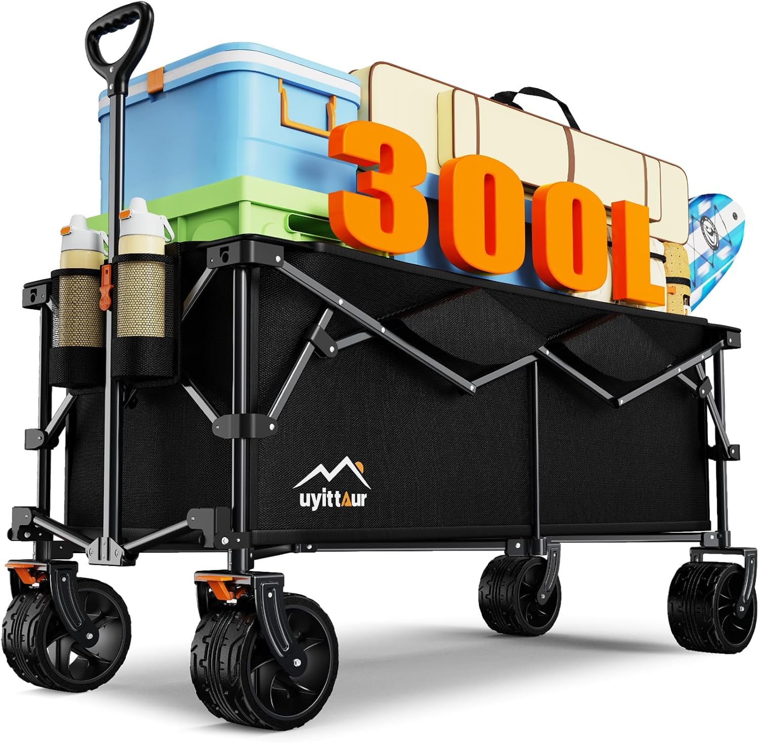 300L Extra Large Collapsible Foldable Wagon for All Activities