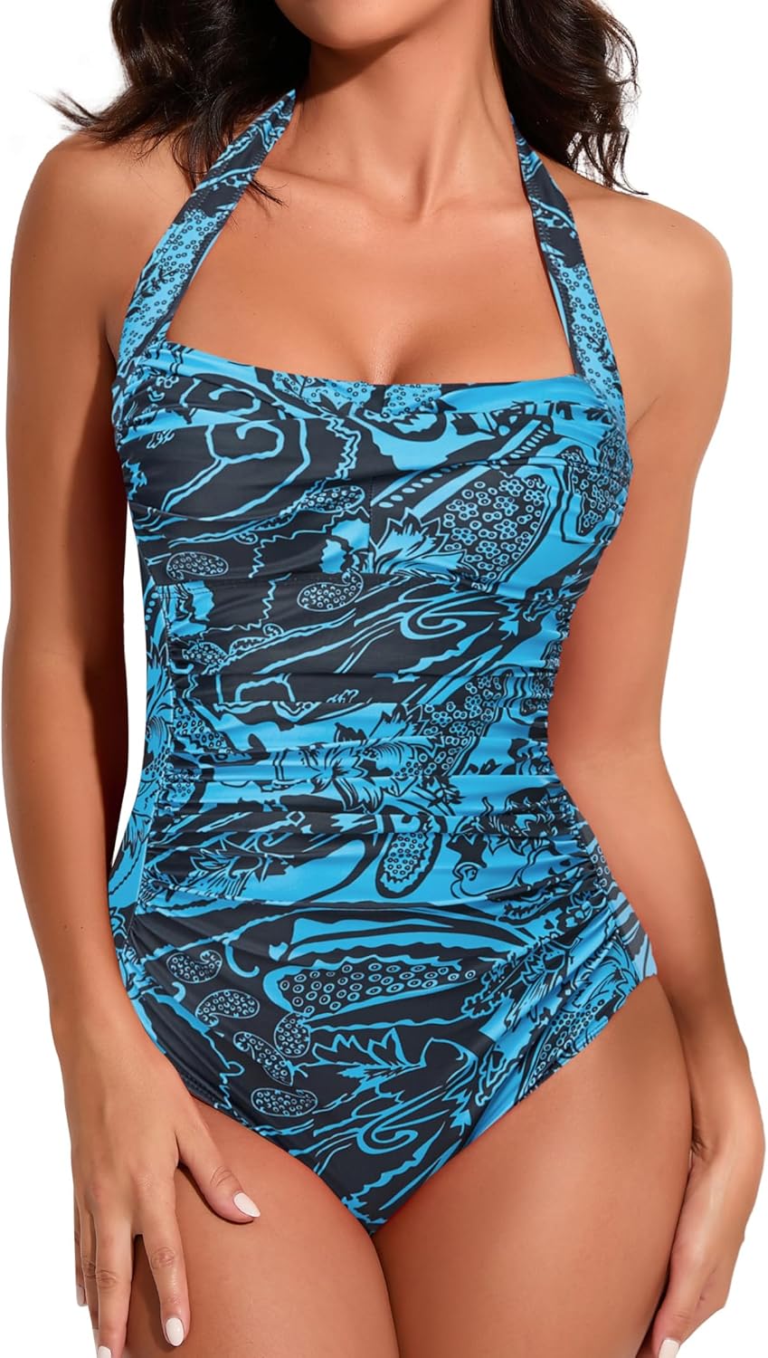 Smismivo Tummy Control Swimwear for Chic Vintage Style