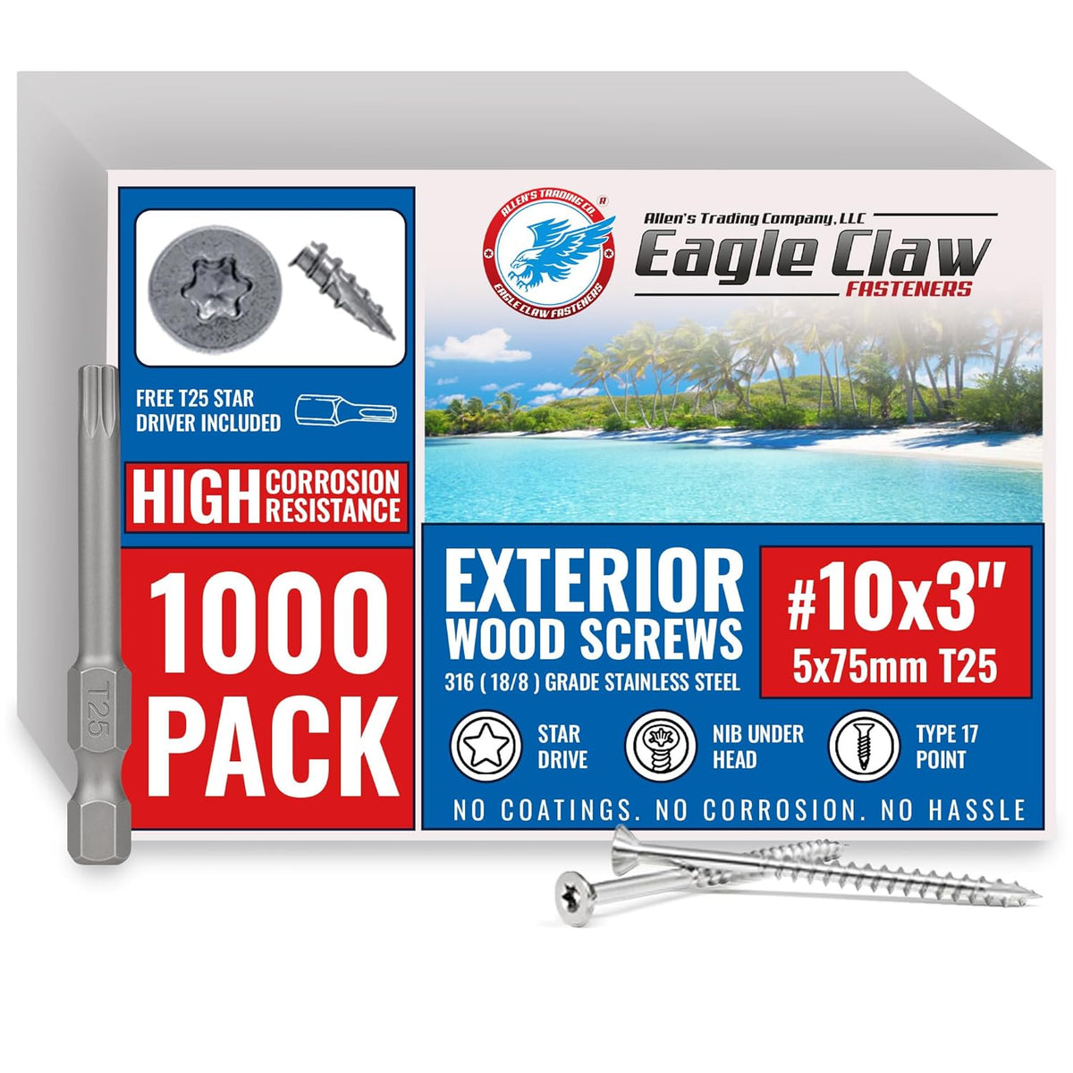 316 Stainless Steel Screws for Marine Grade Applications