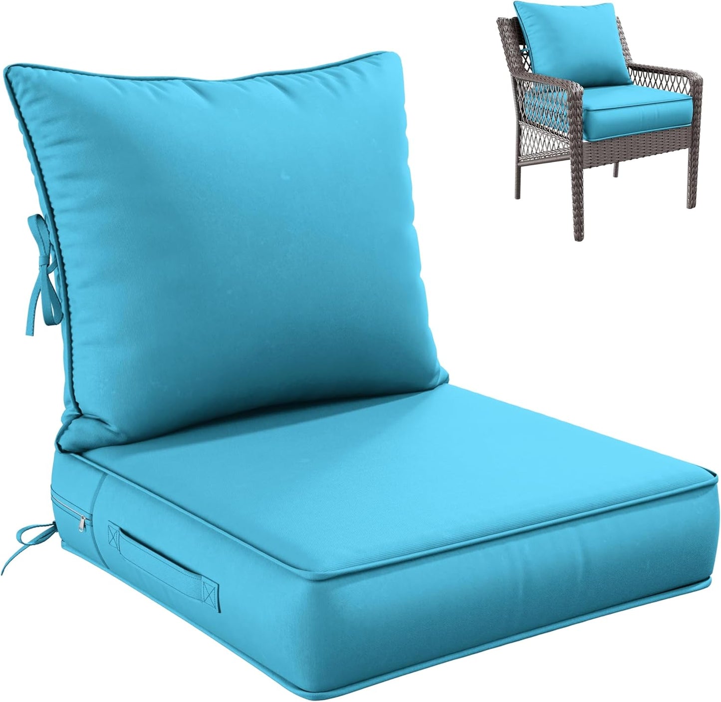Premium Outdoor Seat Cushion Set for Patio Furniture Comfort