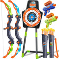 Bow and Arrow Toy Set for Kids Ages 5-12 - LED Light Up Archery
