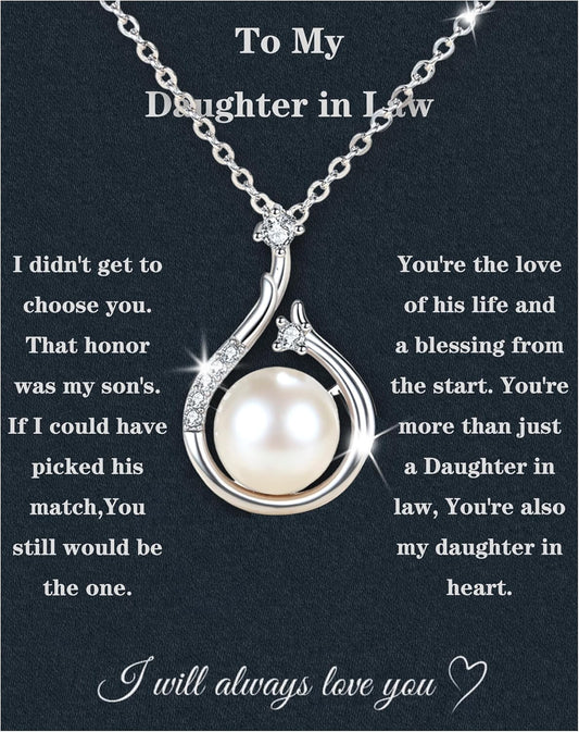 Daughter in Law Necklace 925 Sterling Silver Gift for Her