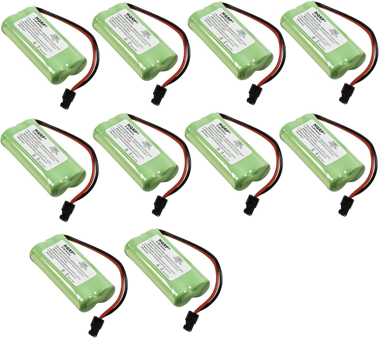 HQRP 10-Pack Cordless Phone Battery for Uniden Models