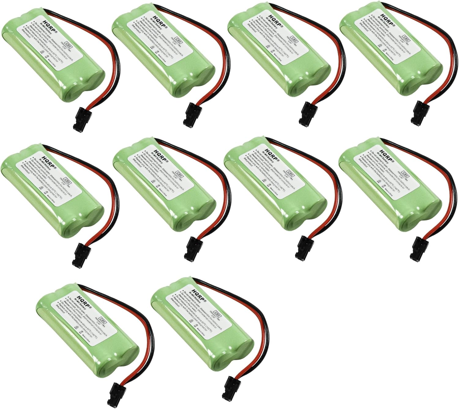 HQRP 10-Pack Cordless Phone Battery for Uniden Models