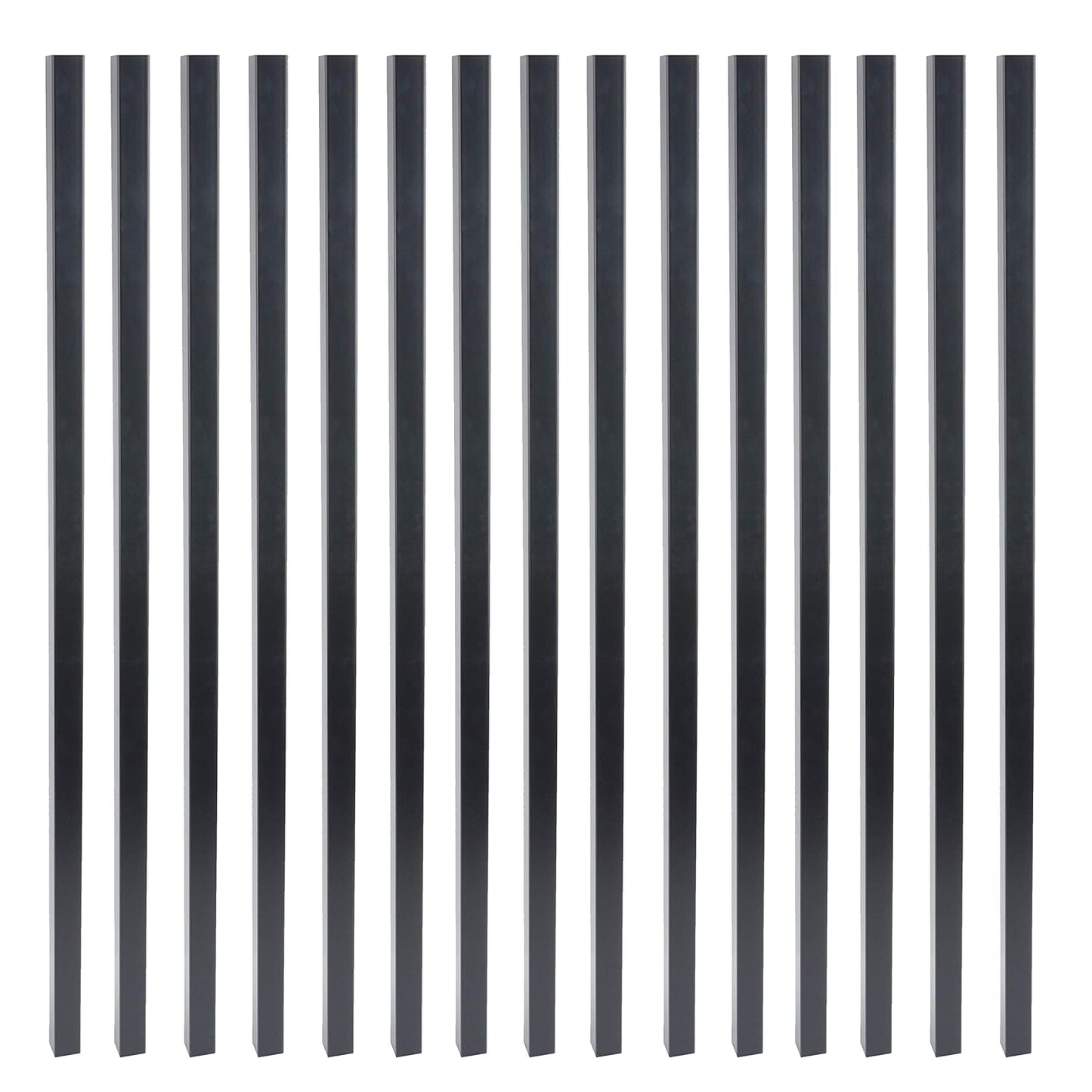 32 Inch Estate Square Iron Deck Balusters for Modern Railings