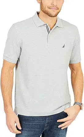 Nautica Men's Classic Short Sleeve Solid Performance Polo Shirt