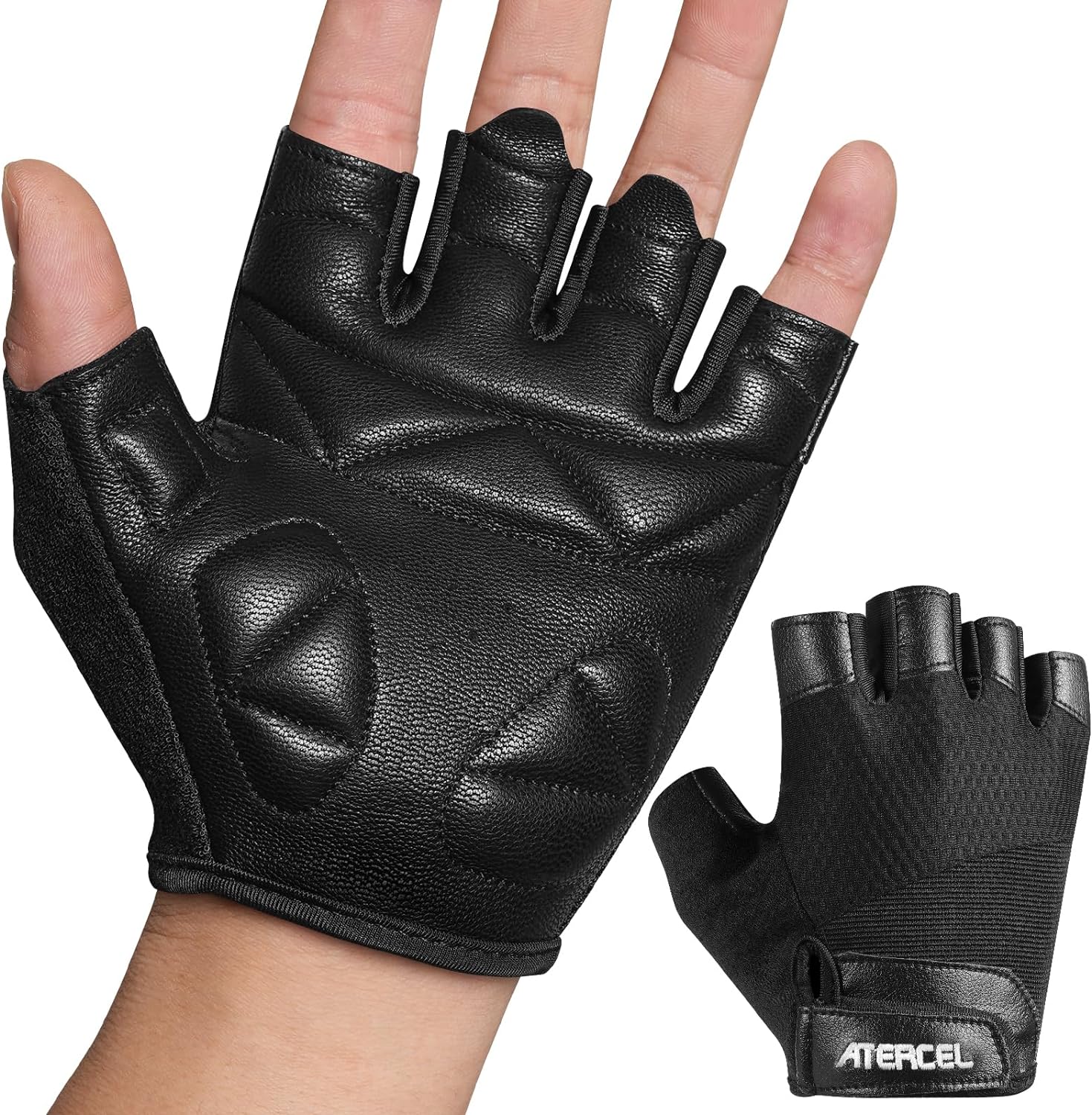 ATERCEL Leather Workout Gloves: Ideal Support