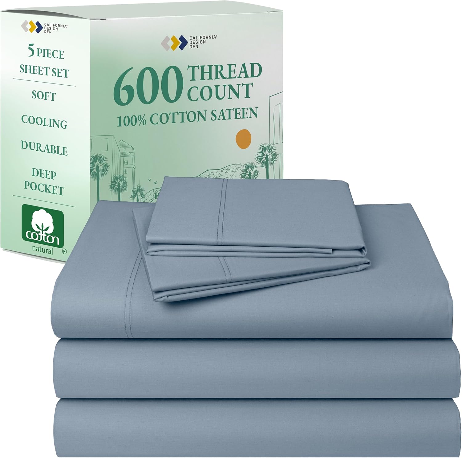 California Design Den Split King Sheet Set for Luxury Comfort