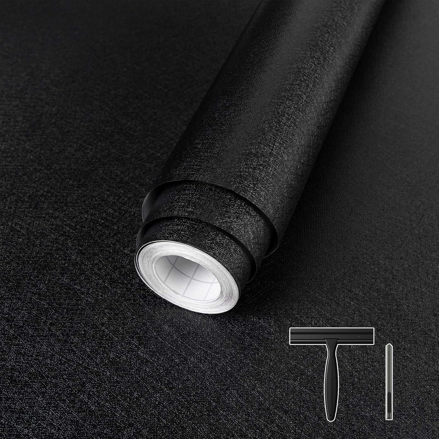 Abyssaly Black Wallpaper Peel and Stick for Modern Decor