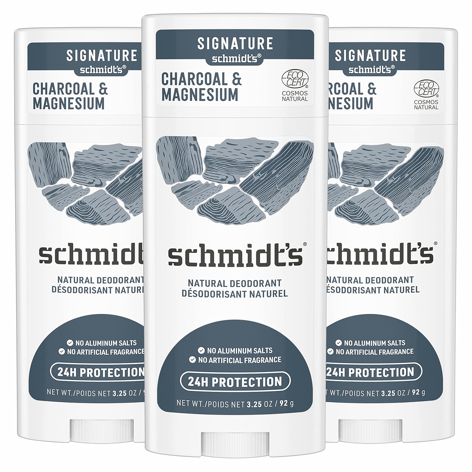 Schmidt's Charcoal Magnesium Deodorant for All-Day Freshness