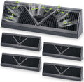 Baseboard Register Vent 24 in - 4 Pack Adjustable Black Covers