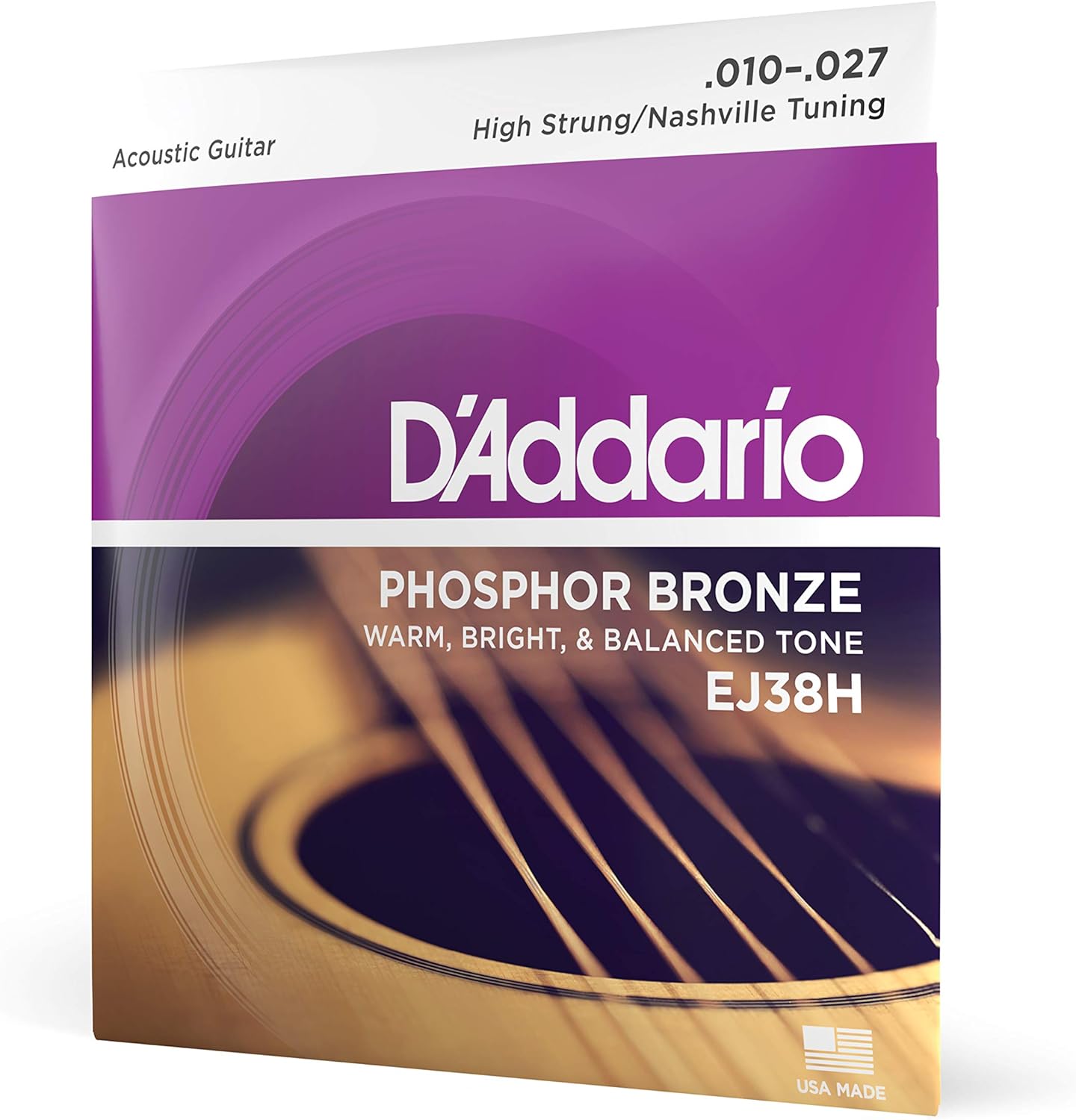 D'Addario EJ38H - Rich Tonal Spectrum -High Tune