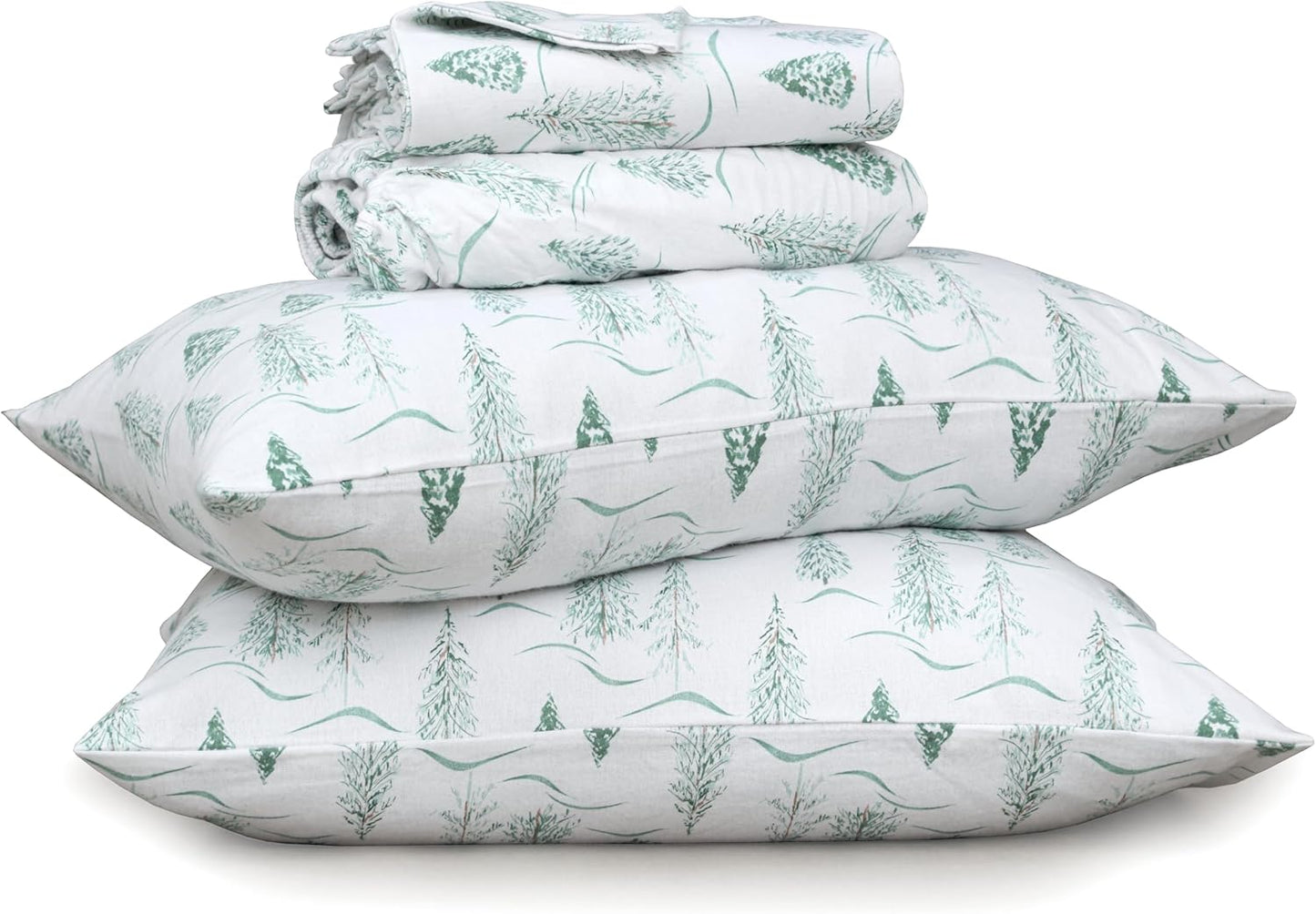 RUVANTI Flannel Sheets King Size Set - Cozy & Breathable Comfort