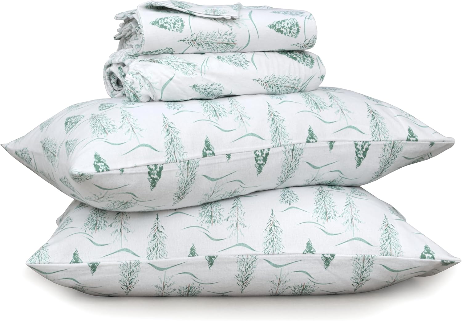 RUVANTI Flannel Sheets King Size Set - Cozy & Breathable Comfort