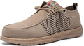 Men's Steel Toe Slip On Loafers - Lightweight Safety Sneakers