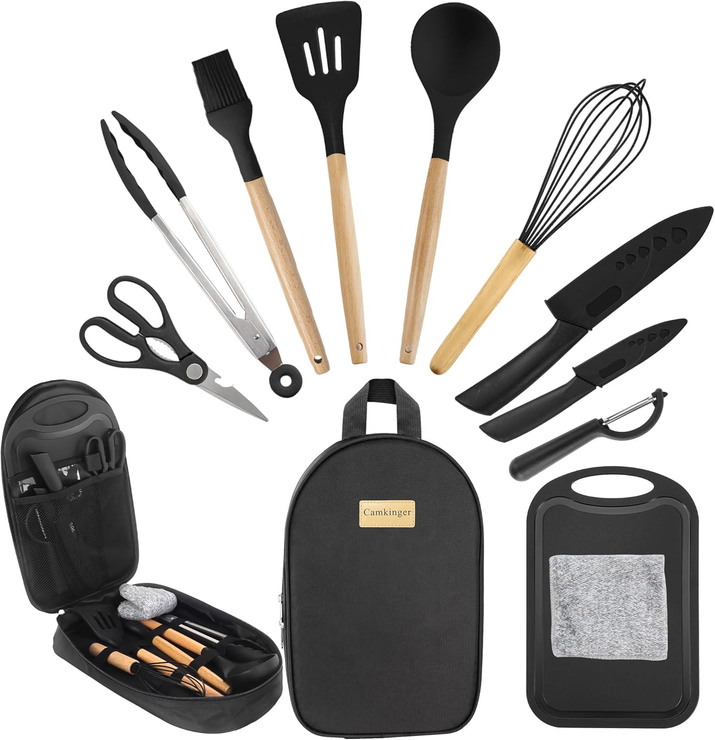 Camping Accessories Kitchen Cooking Utensils Set for Outdoor Fun