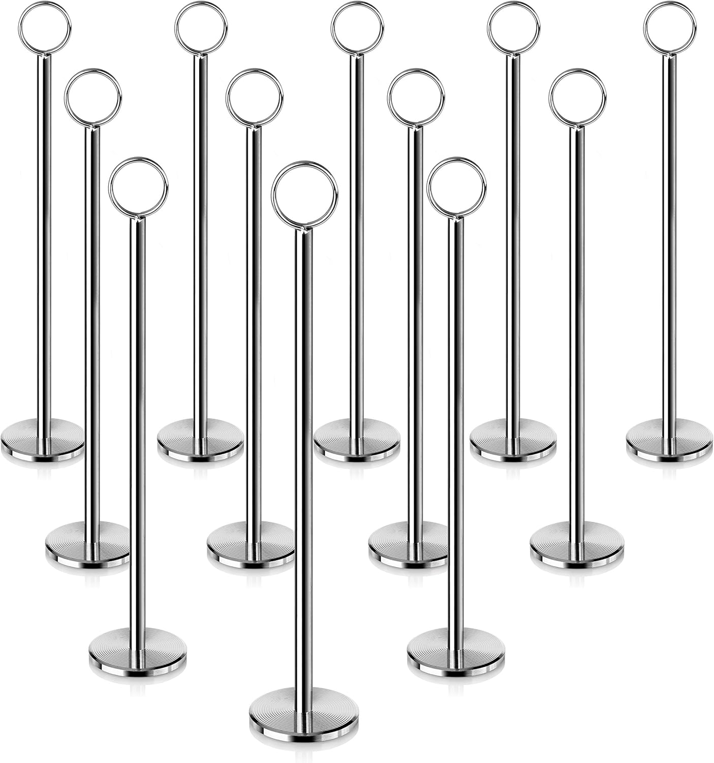 Ring-Clip Table Number Holder Set of 12 for Events and Dining