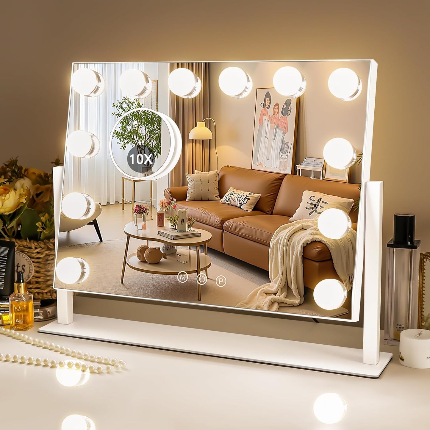 Kottova Vanity Mirror with Lights for Flawless Makeup Application