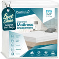 PlushDeluxe Twin Size Premium Mattress Encasement - 6-Sided Protection